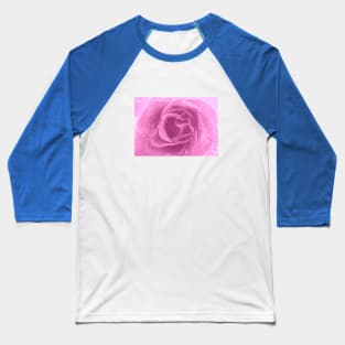 Pink Rose Baseball T-Shirt